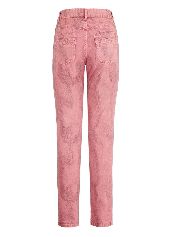 5-pocketbroek in abrikoos 