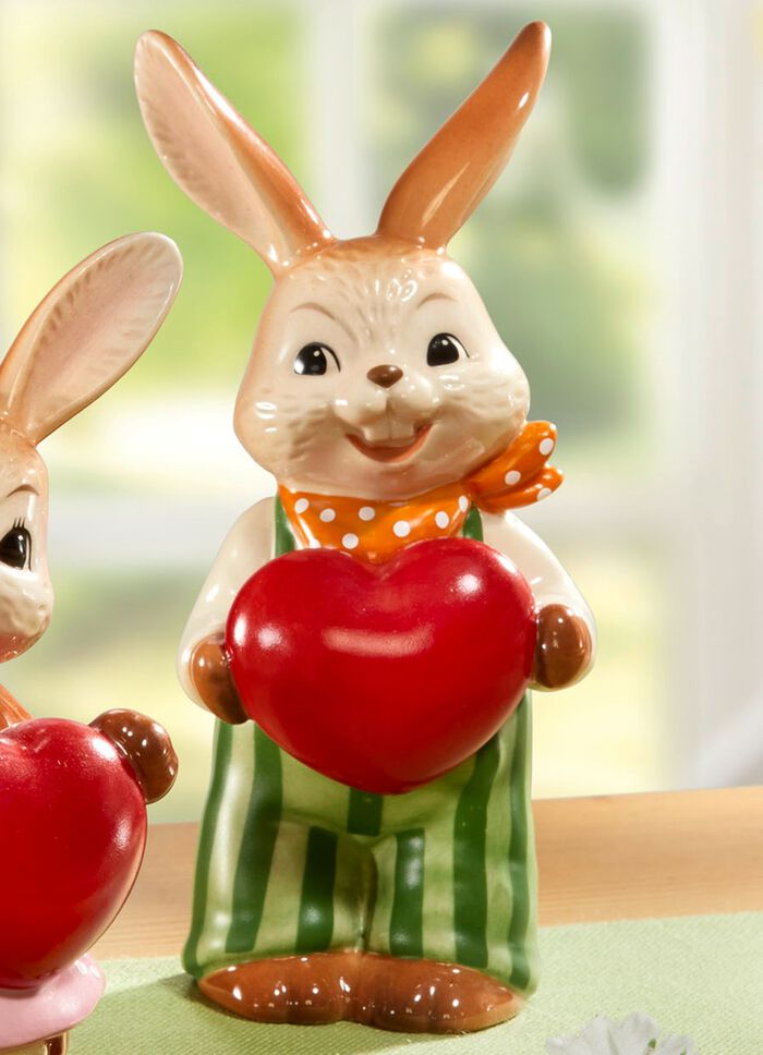 Goebel konijn van hoogwaardig fijn steengoed KLEURRIJK