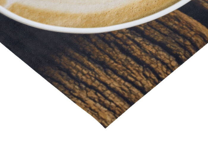 Keukenloper koffiekopjes, met antislip achterkant BRUIN