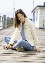 Kort jasje van imitatie nappaleer 