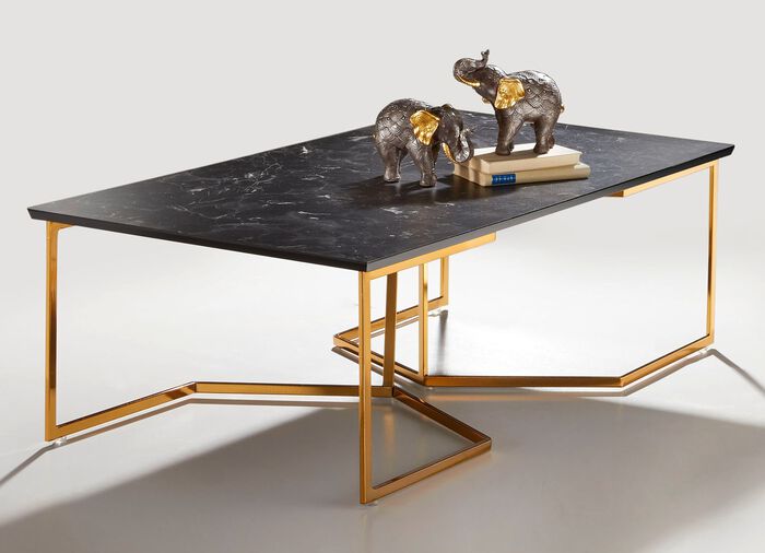 Salontafel in echte marmerlook 