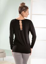 Shirt met lange vleermuismouwen 