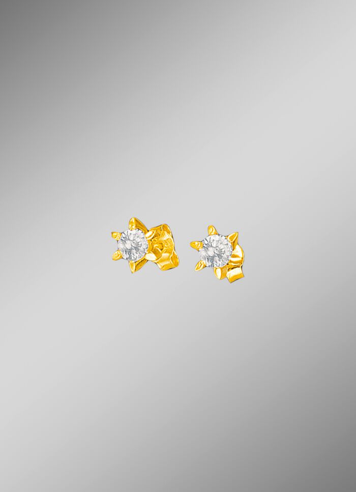 Prachtige solitaire oorknopjes 