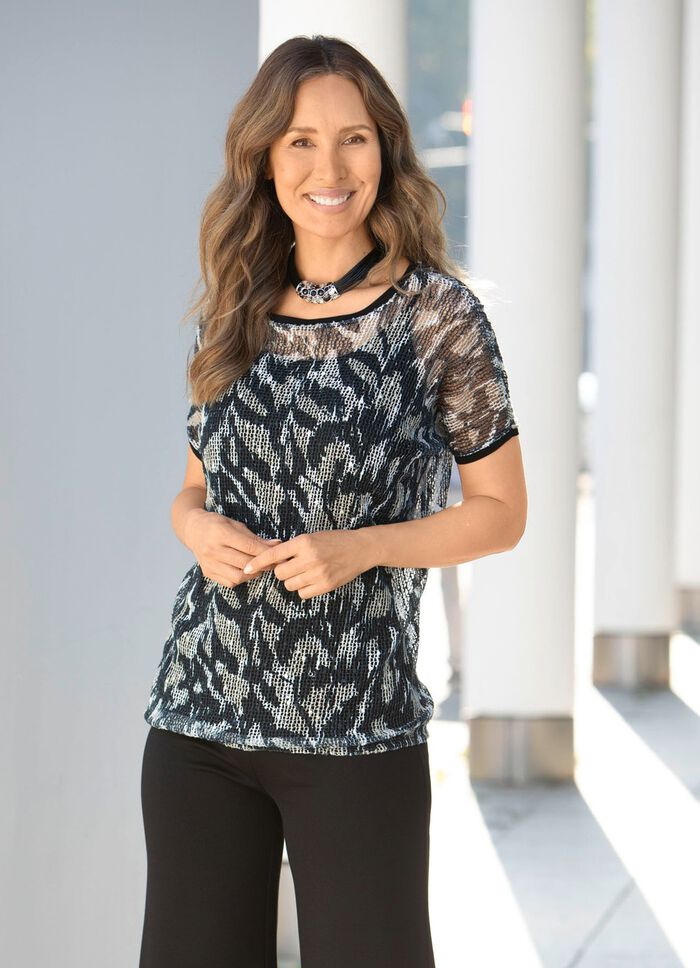 2-delige set met ronde halslijn 