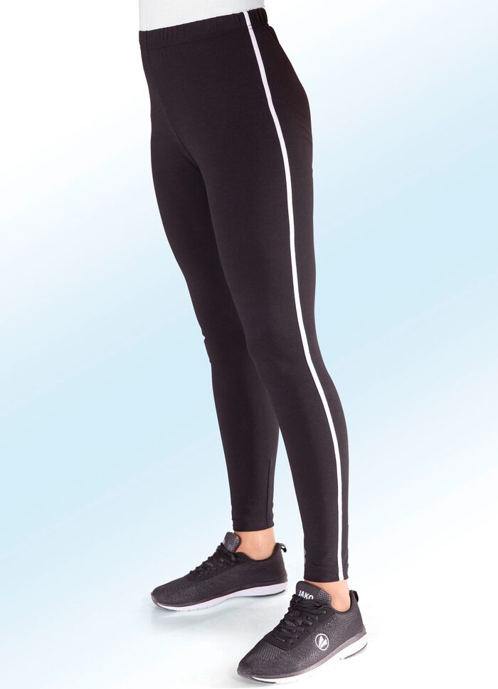 Legging van &ldquo;Delena&rdquo; in 3 kleuren ZWART-WIT