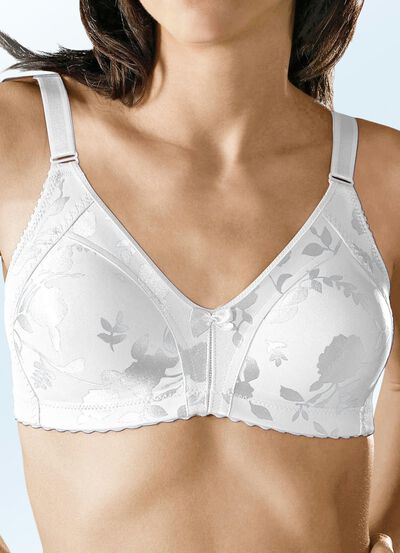 Naturana minimizer-bh met subtiel glanzende bloemenprint 