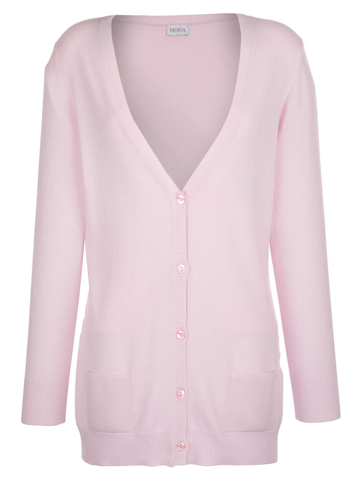 Cardigan met modaal ROSÉ