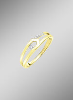 Moderne damesring met zirkonia 