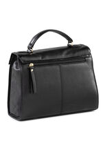 Laurina tas van volledig rundnappaleer ZWART