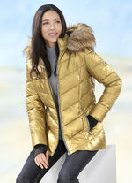 Jasje in trendy metallic-look 