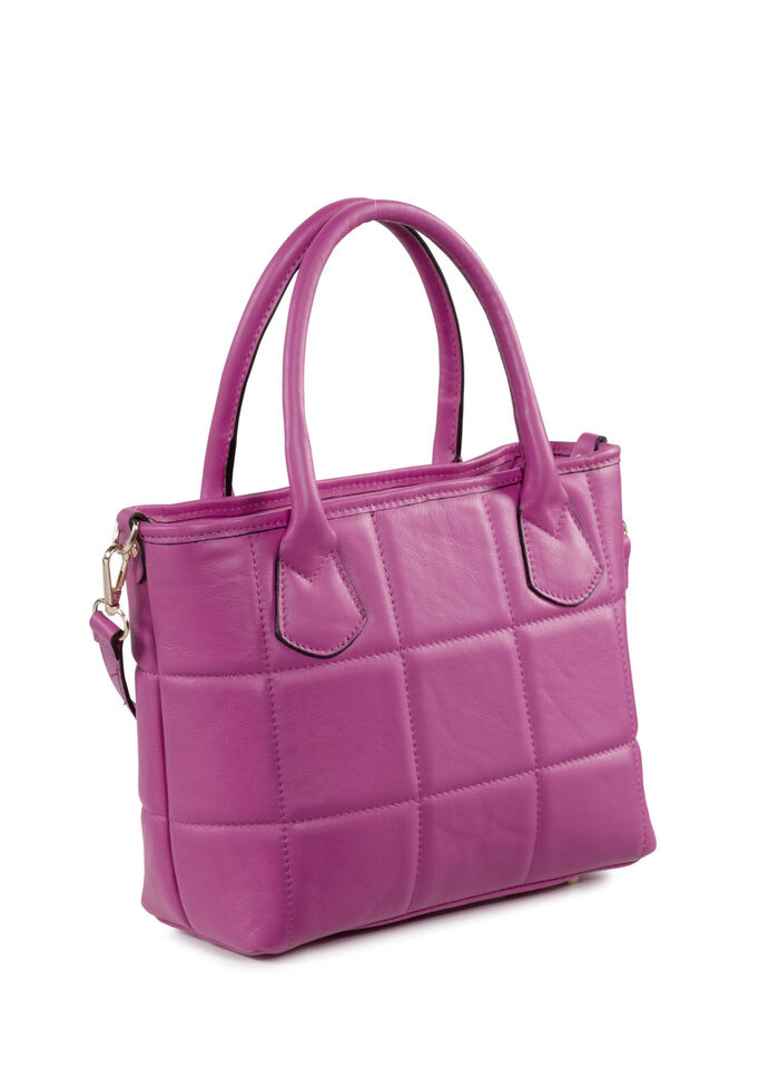Laurina tas met quilting FUCHSIA
