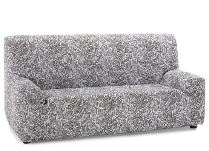 Onderhoudsvriendelijke stretchhoezen in slangenlook GRIJS