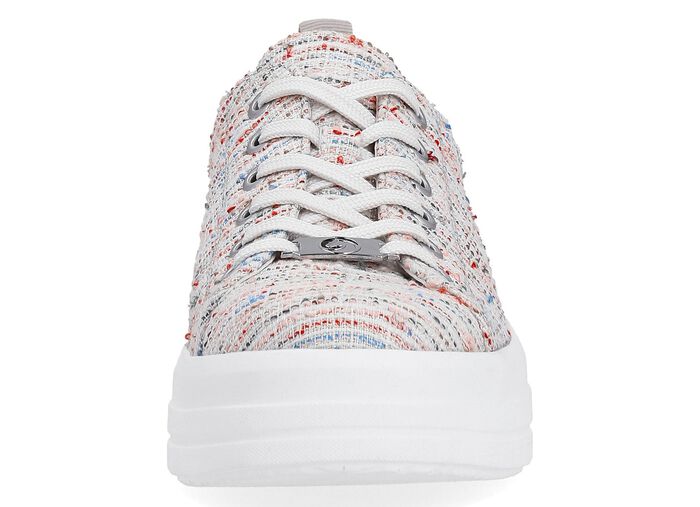 Remonte sneakers gemaakt van effectief gestructureerd textielmateriaal WIT-MULTICOLOR