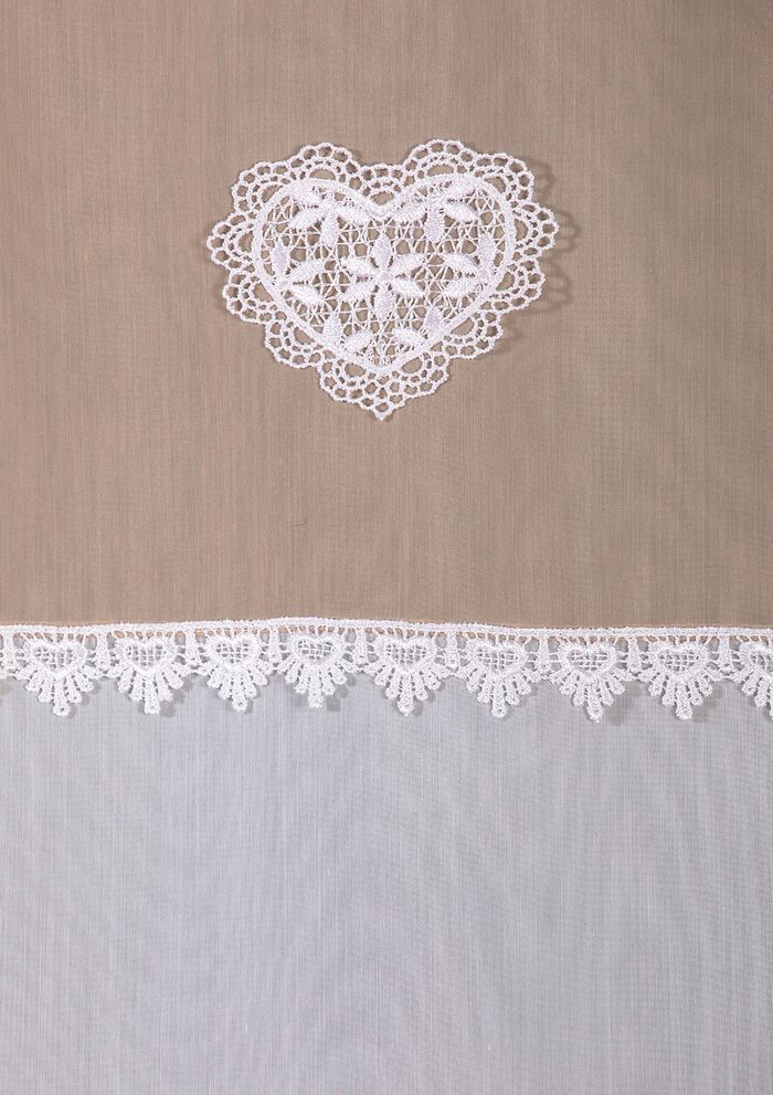 Romeins gordijnset in linnenlook 