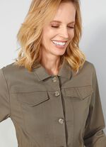 Blazer met schuine zakken 