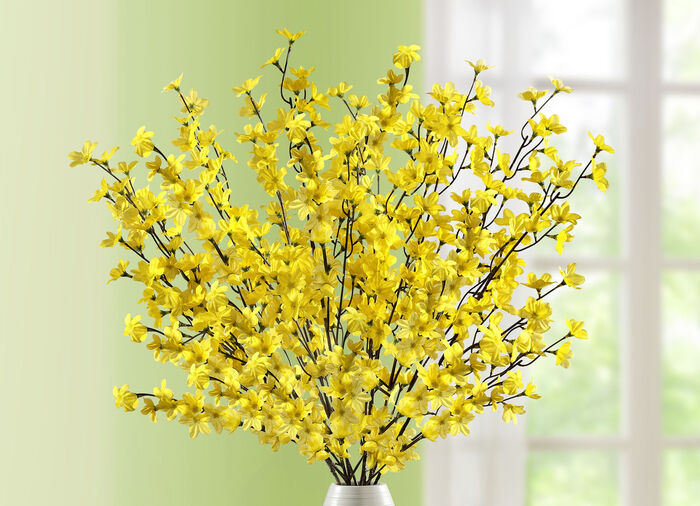 Bedrieglijk echt uitziende forsythia-takken, set van 5 