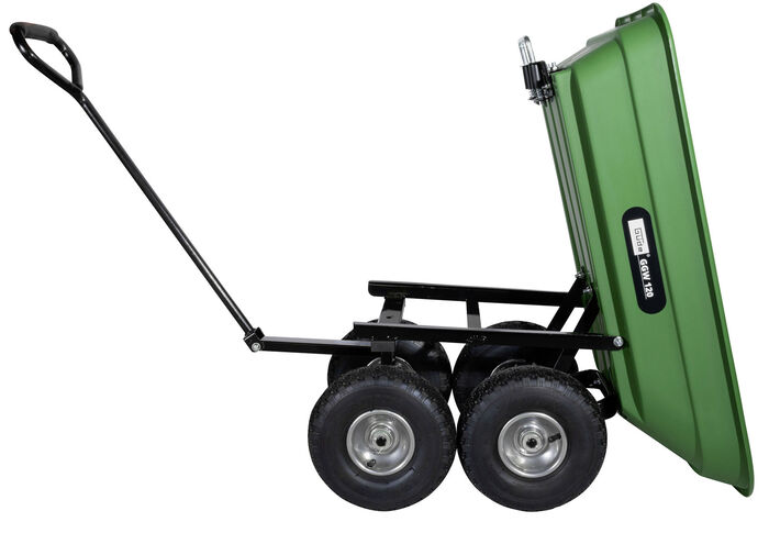 Tuinwagen van Güde met kantelfunctie GROEN-ZWART