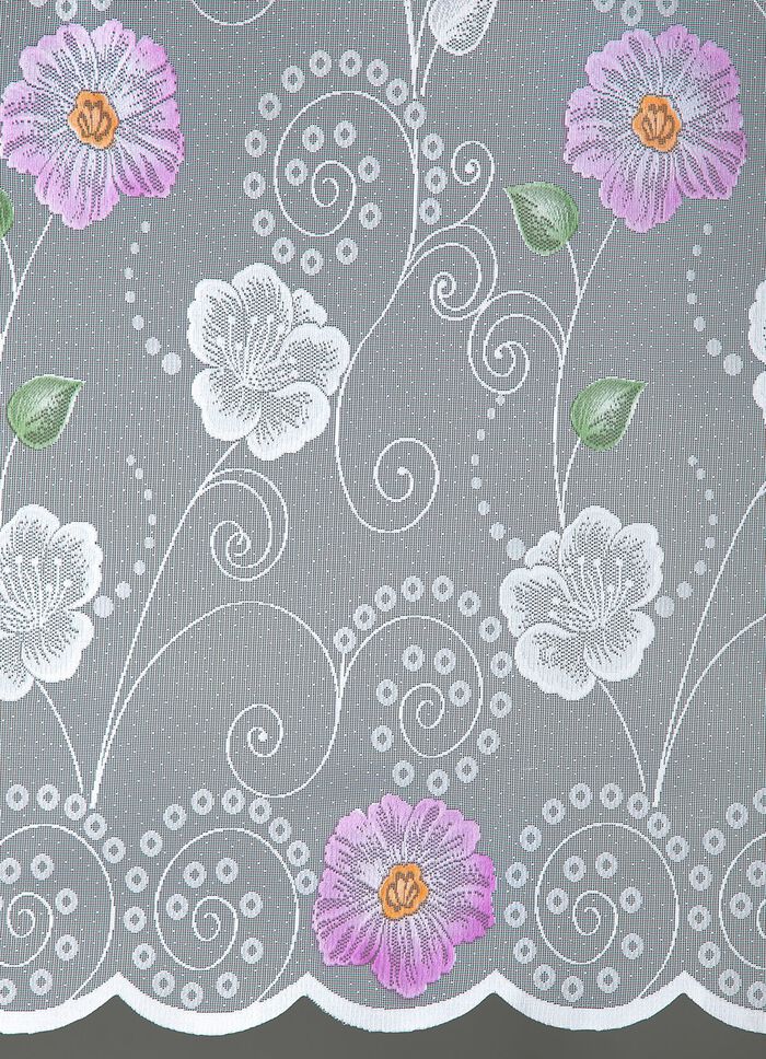 klein raamgordijn met roede-doortrek 