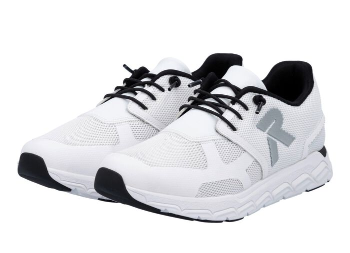 Rieker sneaker gemaakt van gedeeltelijk gecoat mesh-materiaal 