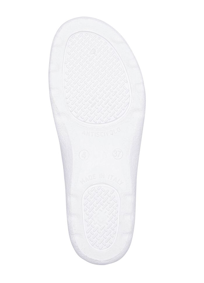 Tweepack klassieke damesmuiltjes, breedte H, met klittenbandsluiting 1x WIT, 1x ZWART