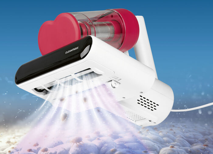 Mijtenstofzuiger – vernietigt 99,9% van alle mijten, bacteriën en ziektekiemen ROOD