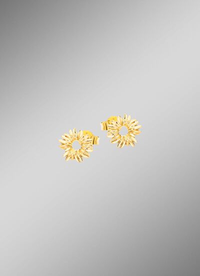 Chique oorbellen in een bloemendesign 