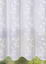 Kort gordijn met rankmotief 