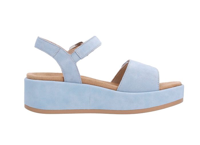 Sandaal gemaakt van fluwelen su&egrave;de 