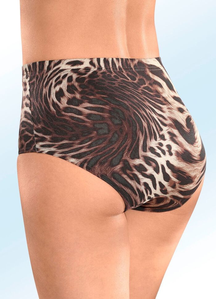 Verpakking met vier slips met roofdierdessin 