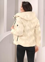 Donsjack met vaste capuchon 