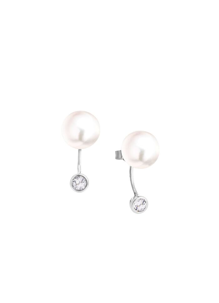 Klassieke oorbellen met zoetwaterparels 