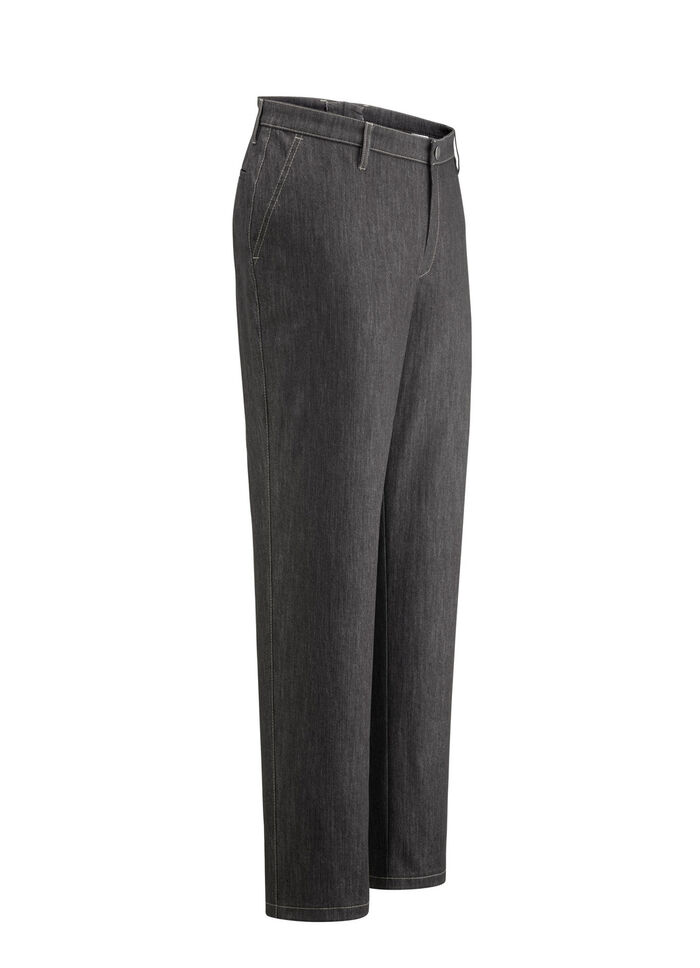 "Klaus Models" onderbuik fijne jeans in 2 kleuren ANTRACIET