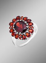 Elegante damesring met granaat 