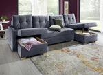 Comfortabele leefruimte met bedfunctie en 3 bedstedes ANTRACIET