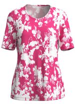 Shirt met bloemenmotief PINK-WEISS