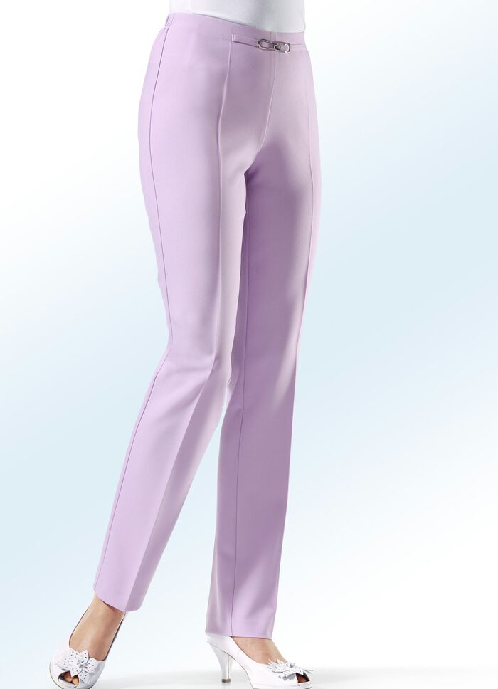 Broek met modieuze smalle enkel LILA