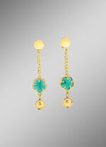 Sieradenset, 3-delig, met bloemmotief 