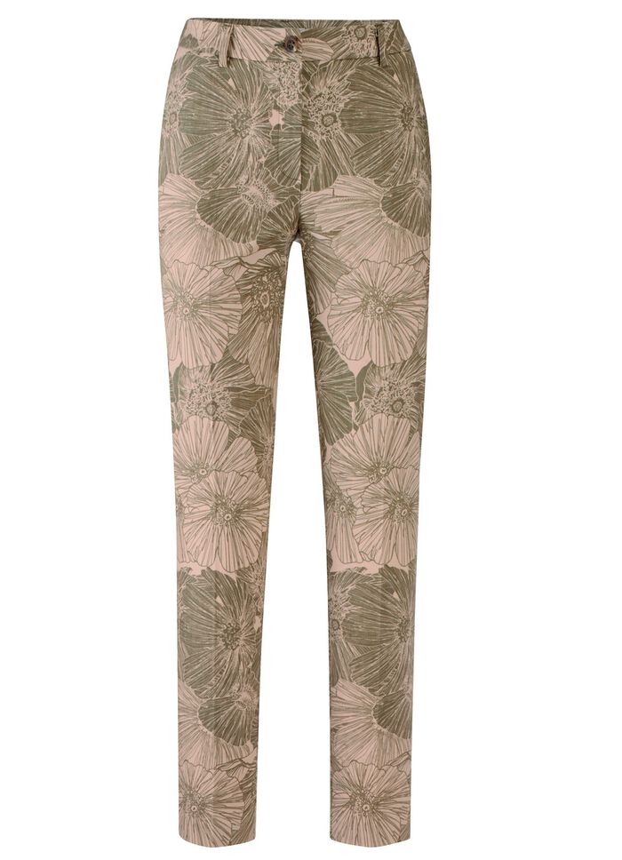 Broek met bloemendessin 