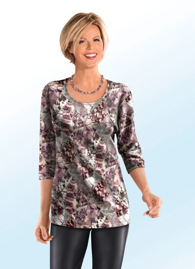 Shirt met ronde halslijn 