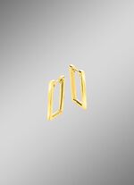 Moderne creolen in een vierkante vorm 