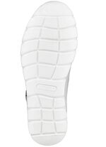 Waldl&auml;ufer veterschoen gemaakt van een interessante materiaalmix WIT EN ANTIEK ZILVER