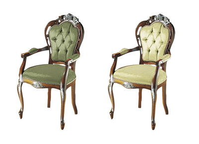 Elegante eetkamerstoelen of fauteuils 