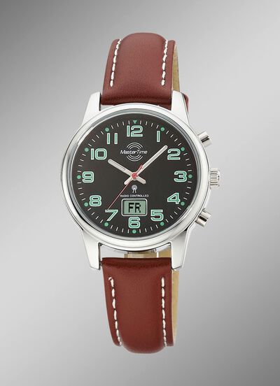 Modieus, sportief dames leren polshorloge 