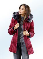 Functioneel jack met afneembare rand van imitatiebont 