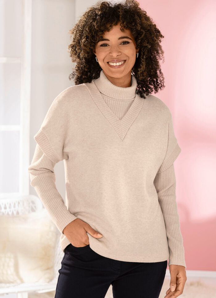 trui met ribaccenten 