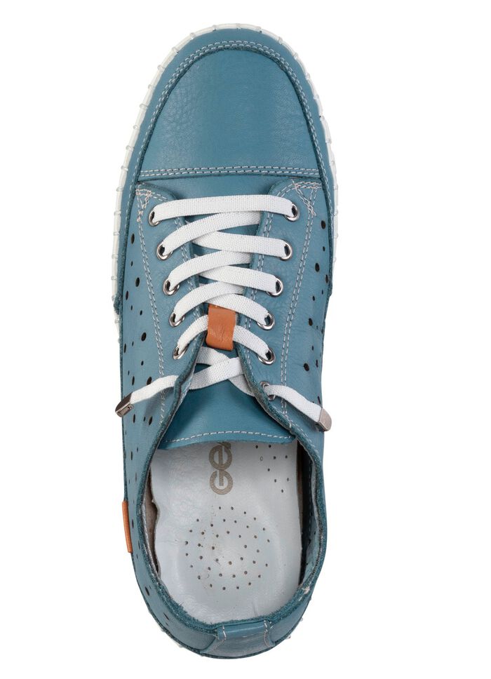 Gemini, zomerse dames veterschoen, breedte G, met uitneembaar voetbed JEANS