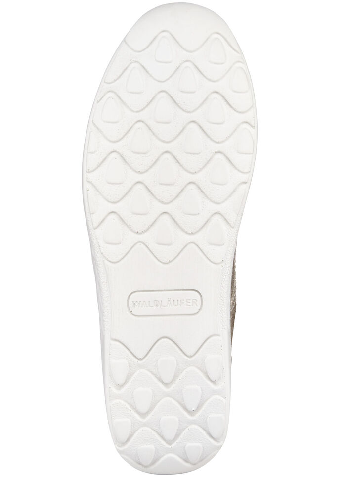 Waldläufer, comfortabele dames veterschoenen, breedte H, zool met afrolfunctie CHAMPAGNE