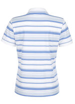 Poloshirt met contrasterende geribbelde manchetten 