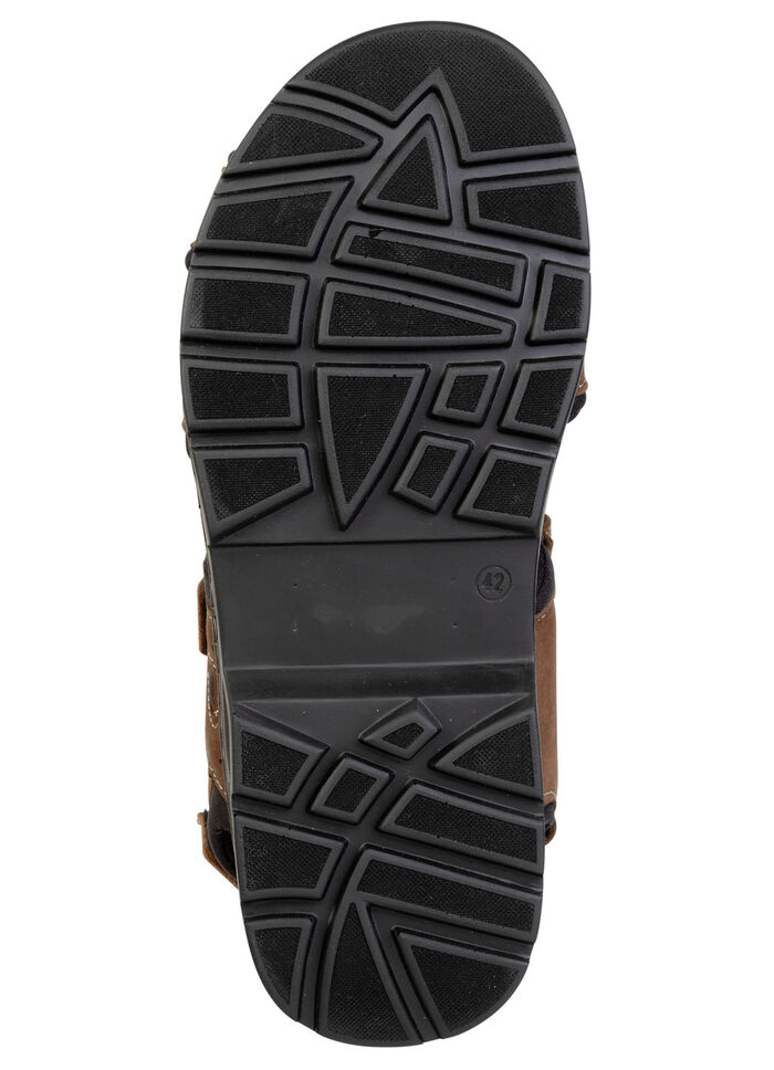 GINO GALANTE, sportieve herensandalen, met klittenbandsluiting BRAUN