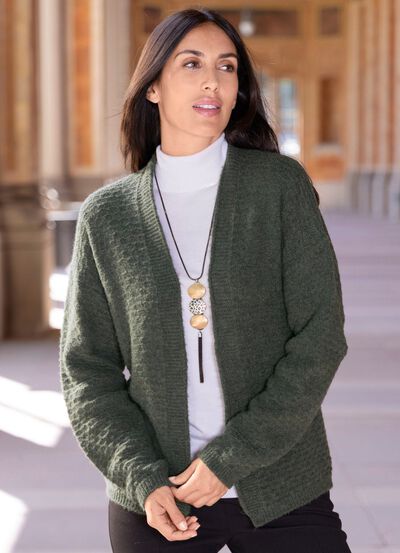 Cardigan met all-over structuur 